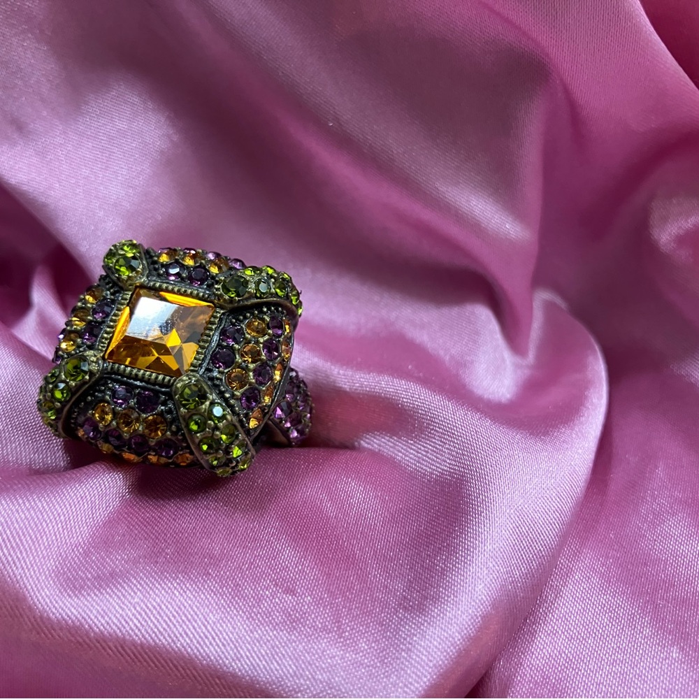 Elegant Multicolor Gemstone Ring